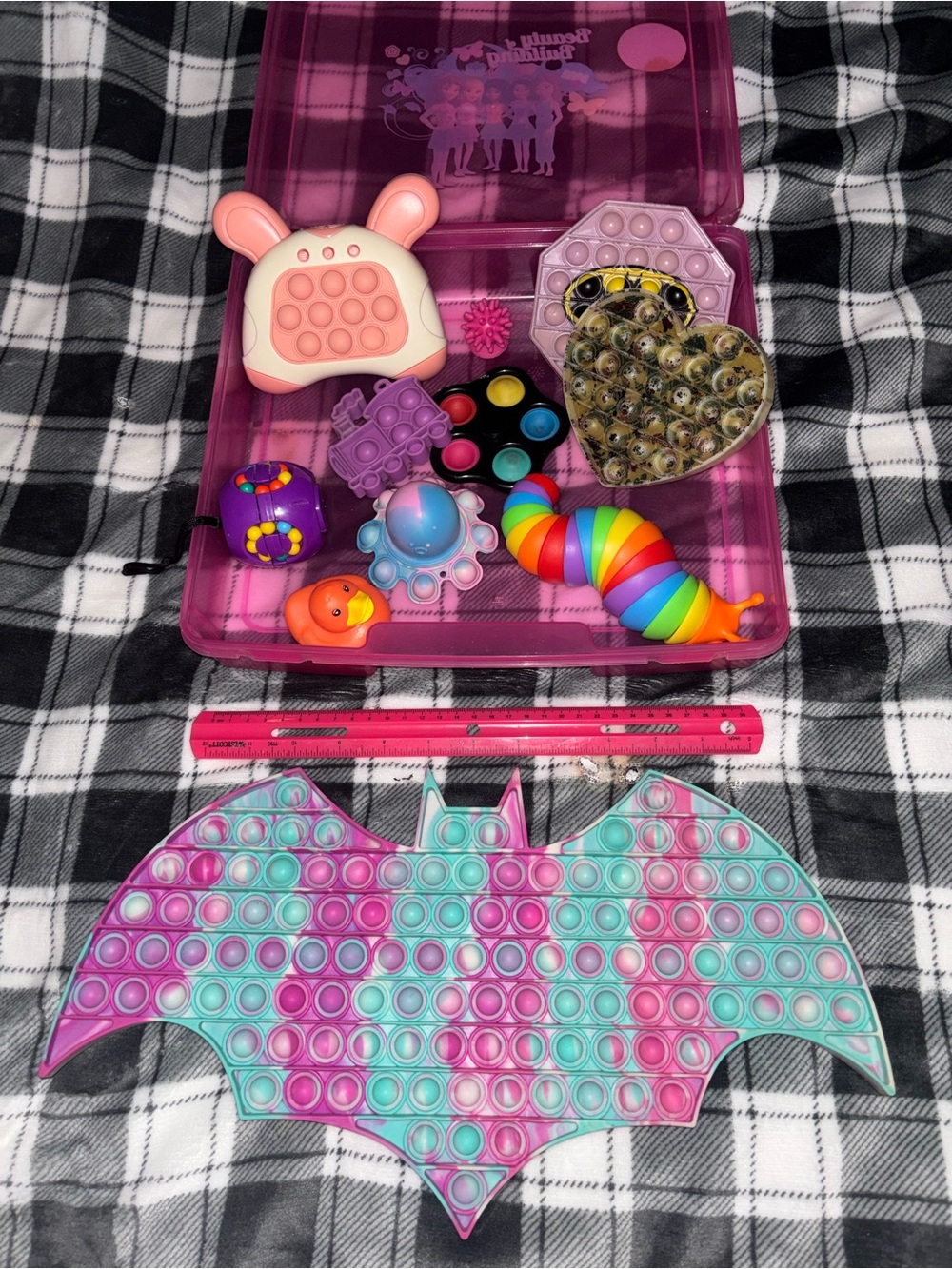 Multiples Rainbow and Pink Sensory Fidget Toy Set
